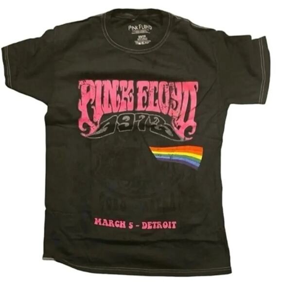 Pink Floyd Distressed 1973 Detroit Tour Graphic Tee Size XL New with Tag - Picture 3 of 7